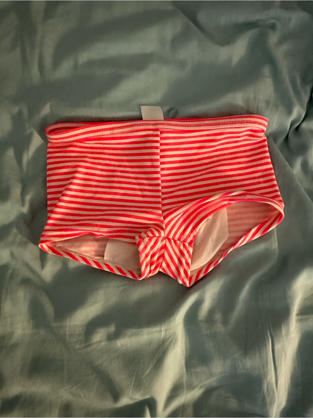 Carter Girls Swim bottom Size 4T Striped Pink and White Swim Shorts